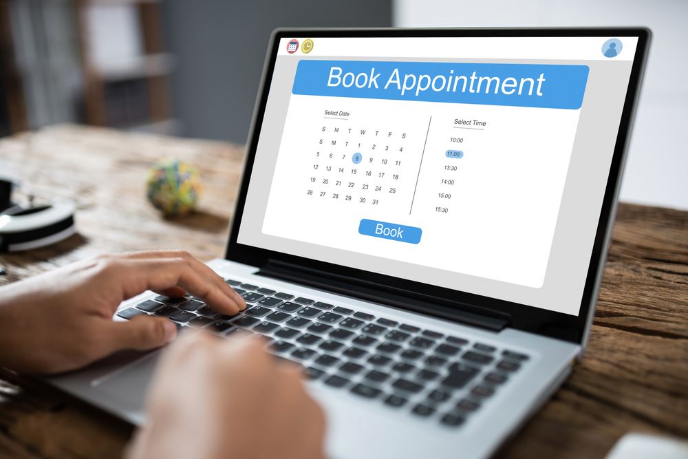 Scheduling an appointment online